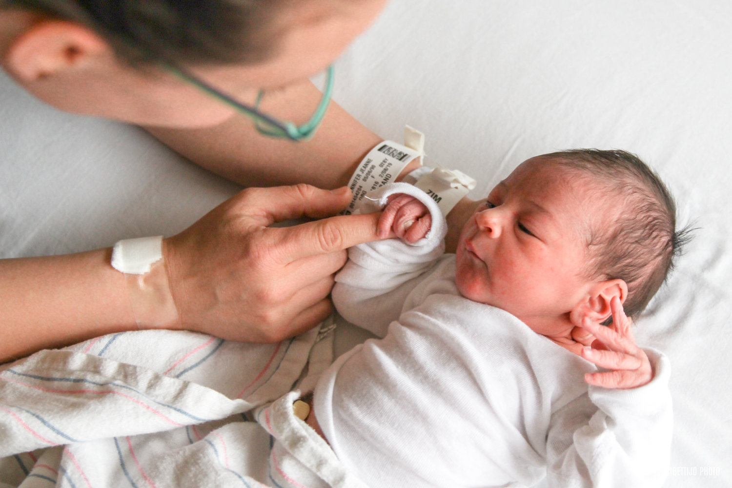 Brand New Baby Nella at the Hospital - Newborn Photography Phoenix, AZ